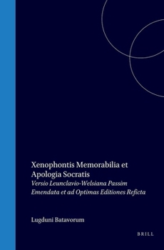 Hardcover Xenophontis Memorabilia Et Apologia Socratis [Latin] Book