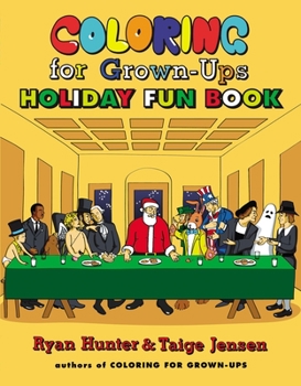 Paperback Coloring for Grown-Ups Holiday Fun Book