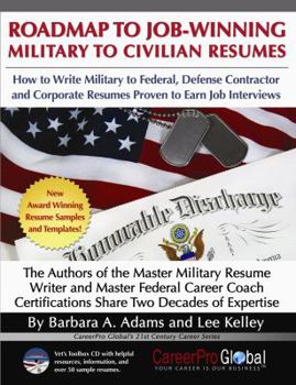 Paperback Roadmap to Job-Winning Military to Civilian Resumes Book