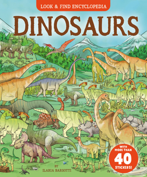 Hardcover Dinosaurs: With More Than 40 Stickers! Book