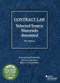 Paperback Contract Law, Selected Source Materials Annotated, 2017 Edition (Selected Statutes) Book