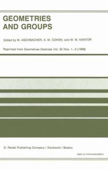 Hardcover Geometries and Groups: Proceedings of the Workshop Geometries and Groups, Finite and Algebraic, Noorwijkerhout, Holland, March 1986 Book