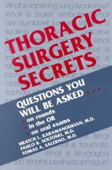 Paperback Thoracic Surgery Secrets Book