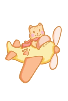 Pilot Cat Notebook: Graph Paper Journal 6x9 - 120 Pages