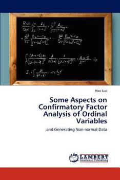 Paperback Some Aspects on Confirmatory Factor Analysis of Ordinal Variables Book