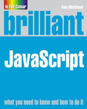 Paperback Brilliant JavaScript. Ken Bluttman Book