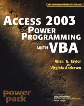 Paperback Access?2003 Power Programming with VBA Book