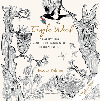 Tangle Wood : A Captivating Colouring Book with Hidden Jewels