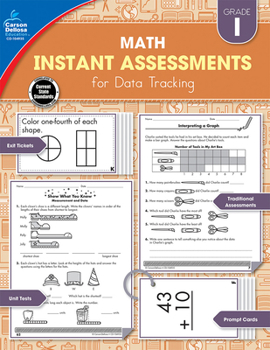 Paperback Instant Assessments for Data Tracking, Grade 1: Math Book