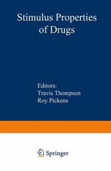 Paperback Stimulus Properties of Drugs Book