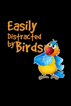 Easily distracted by birds: 6x9 ORNITHOLOGIST | dotgrid | dot grid paper | notebook | notes