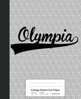 Paperback College Ruled Line Paper: OLYMPIA Notebook Book