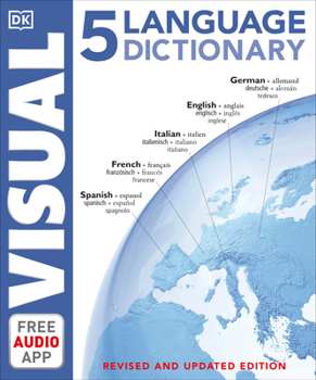 Paperback 5 Language Visual Dictionary Book