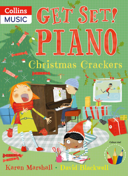Paperback Get Set! Piano - Christmas Crackers Book