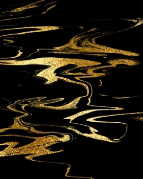 Paperback Black and Gold Marble Composition Notebook - Large Ruled Notebook - 8x10 Lined Notebook (Softcover Journal / Notebook / Diary) Book