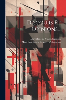 Paperback Discours Et Opinions... [French] Book