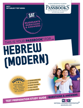 Paperback Hebrew (Modern) (Sat-7): Passbooks Study Guide Volume 7 Book