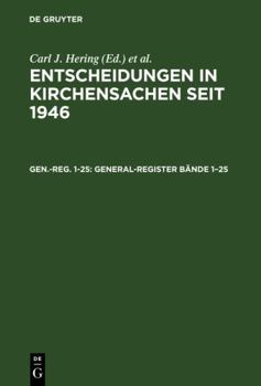 Hardcover General-Register Bände 1–25 (German Edition) [German] Book