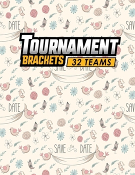 Paperback Tournament Brackets - 32 Teams Book