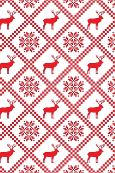 Merry Christmas Deer Stag Snowflake Plaid Notebook: Celebrating the holiday spirit while being organized!