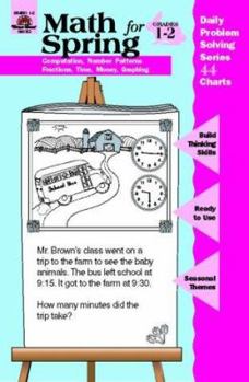 Math for Spring: Grades 1-2 (Daily Problem Solving Series) - Book  of the Charts