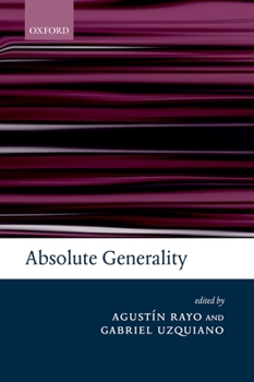 Paperback Absolute Generality Book