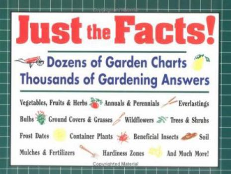 Paperback Just the Facts!: Dozens of Garden Charts, Thousands of Gardening Answers Book