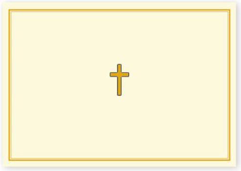 Gold Cross Note Cards (Stationery, Boxed Cards)