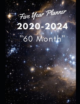 Paperback 5 Year Planner 2020-2024 "60 Month": Yearly Planner Monthly Calendar Book