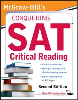 Paperback McGraw-Hill's Conquering SAT Critical Reading Book