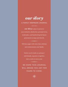 Hardcover Our Story: A Family Keepsake Journal Book