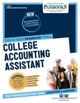 Paperback College Accounting Assistant (C-3809): Passbooks Study Guide Volume 3809 Book