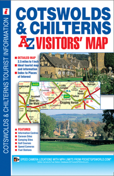 Paperback Cotswolds & Chilterns A-Z Visitors' Map Book