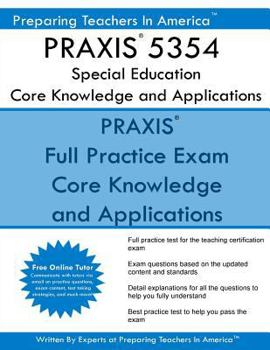 Paperback PRAXIS 5354 Special Education: Core Knowledge and Applications: PRAXIS II 5354 Exam Book