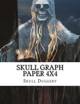 Paperback Skull Graph Paper 4X4 Book
