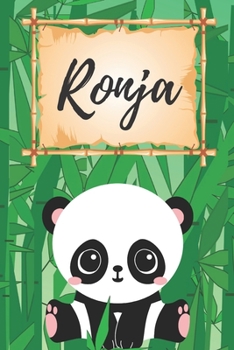 personalisiertes Notizbuch Panda / Malbuch / Kritzelbuch / Tagebuch / Journal / Notizheft / DIN A5 / Geschenke Ronja: individuelles personalisiertes ... für Frauen und Männer. (German Edition)