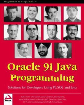 Paperback Oracle 9i Java Programming: Solutions for Developers Using Java and PL/SQL Book