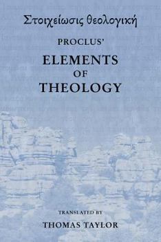 Paperback Proclus: The Elements of Theology Book
