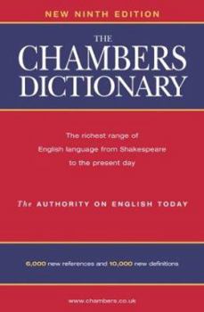Hardcover The Chambers Dictionary: Thumb Indexed Book