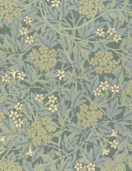 Paperback Jasmine, William Morris. Blank Journal: 160 Blank Pages, 8,5x11 Inch (21.59 X 27.94 CM) Soft Cover / Paperback Book