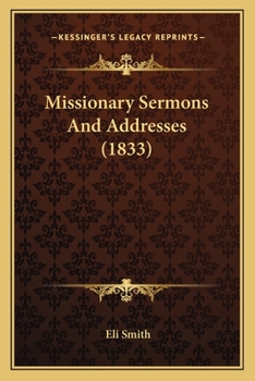 Paperback Missionary Sermons And Addresses (1833) Book