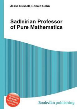 Paperback Sadleirian Professor of Pure Mathematics Book