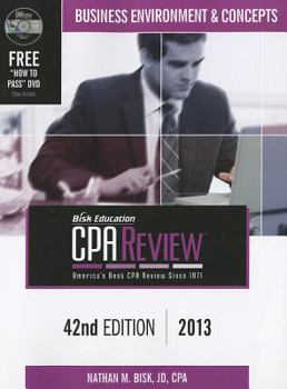 Hardcover Bisk Comprehensive CPA Review: Business Environment & Concepts Book