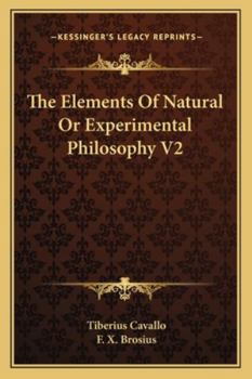 Paperback The Elements Of Natural Or Experimental Philosophy V2 Book