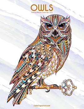 Paperback Owls Coloring Book for Grown-Ups 1 & 2 Book