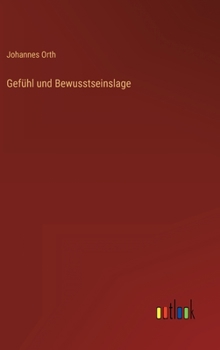 Hardcover Gefühl und Bewusstseinslage [German] Book