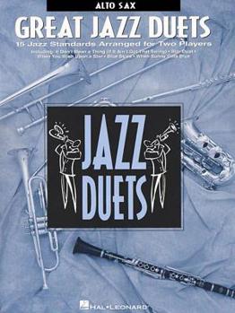 Paperback Great Jazz Duets: Alto Sax Book