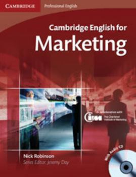 Paperback Cambridge English for Marketing Student's Book with Audio CD [With CD (Audio)] Book