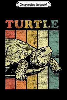 Composition Notebook: Retro Turtle  Journal/Notebook Blank Lined Ruled 6x9 100 Pages