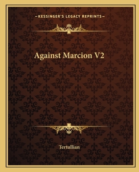 Paperback Against Marcion V2 Book